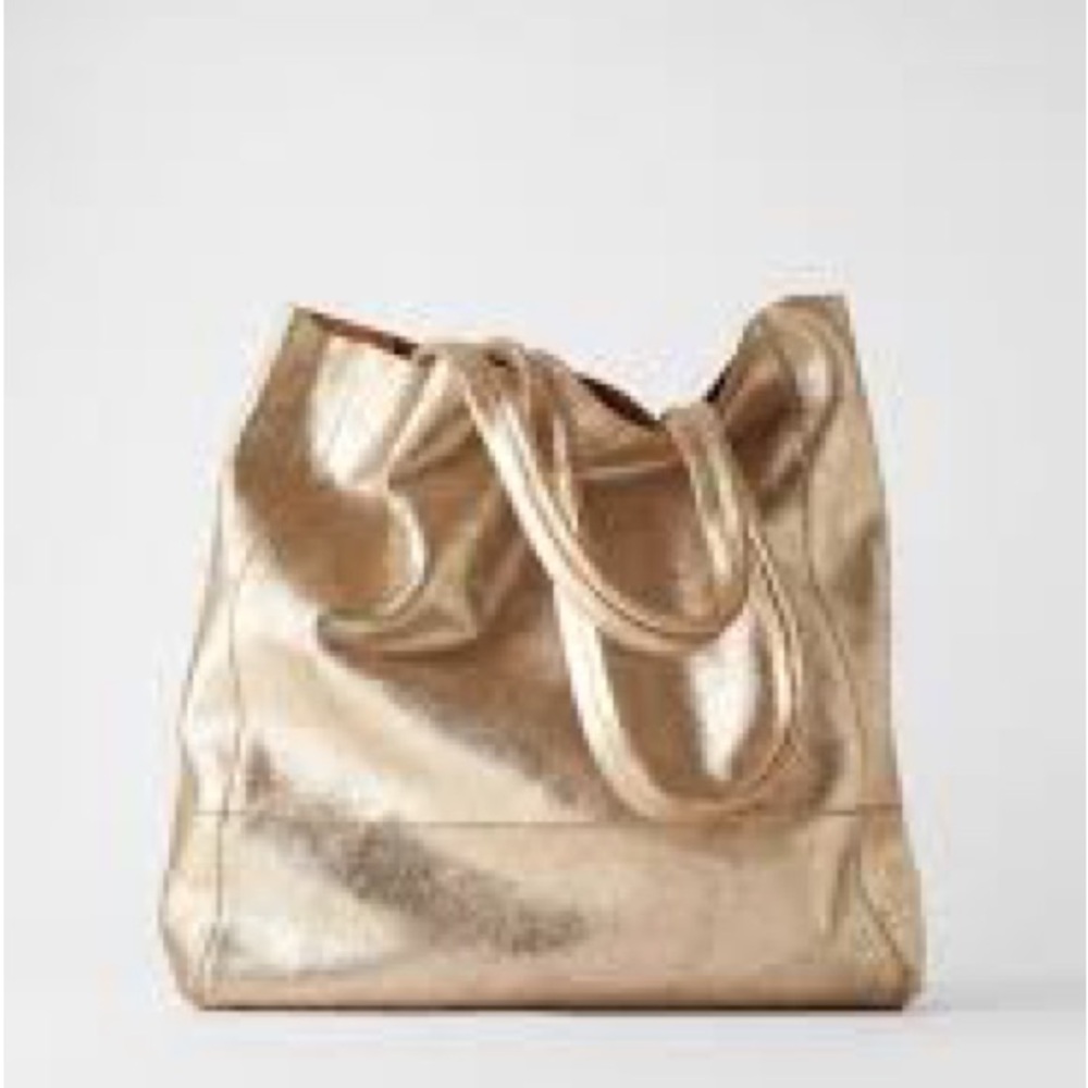 Zara leather tote